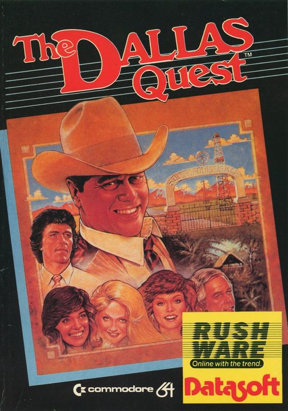 The Dallas Quest box art for Commodore 64